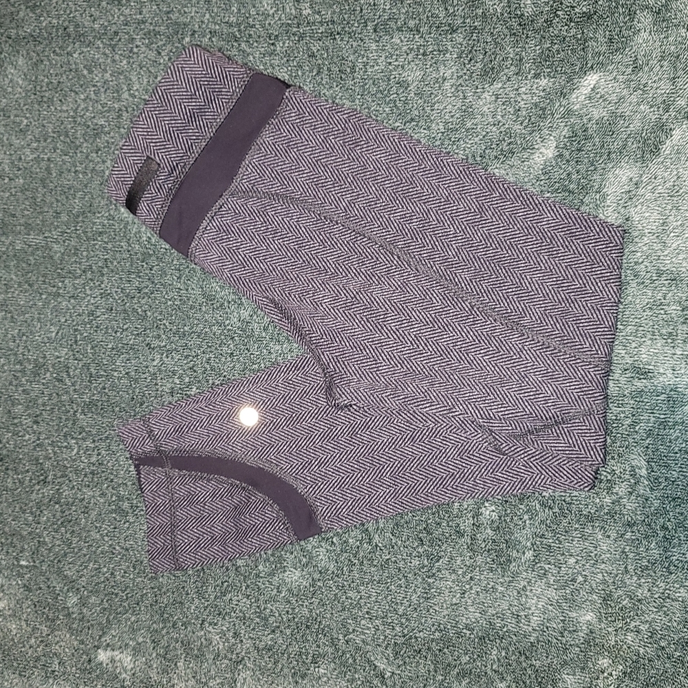 Lululemon Run Inspire Crop II All Luxtreme Giant Herringbone Leggings Size 6